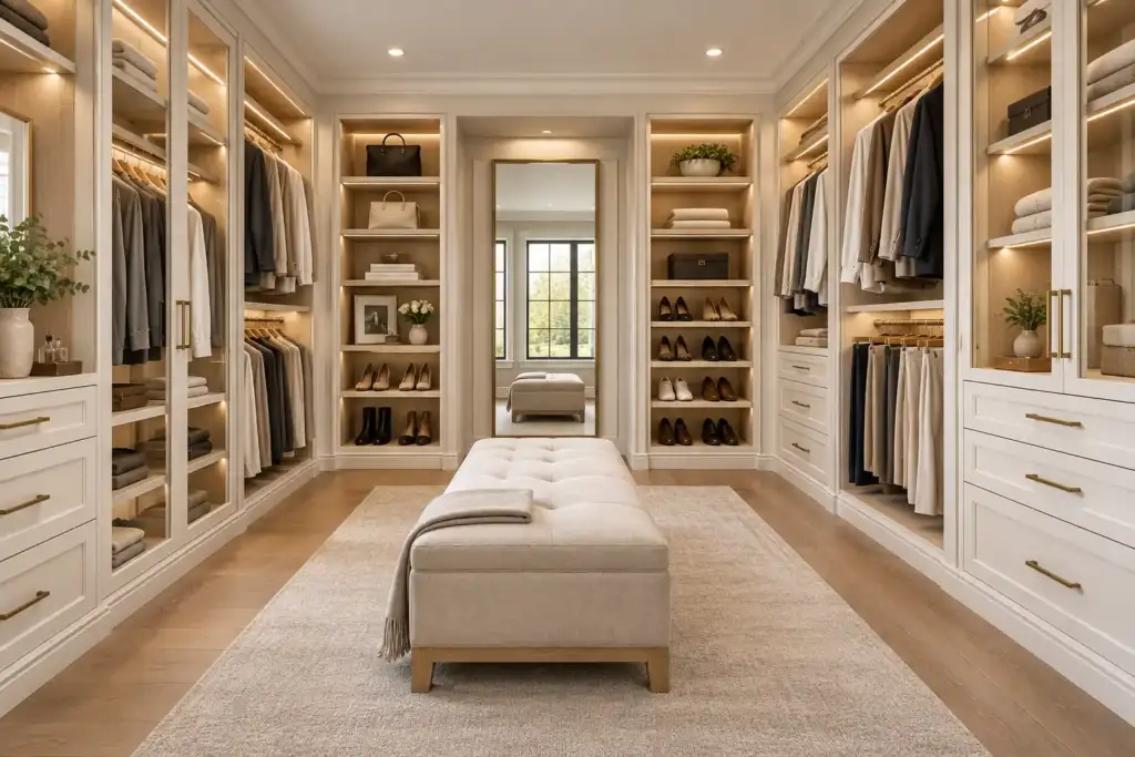 Walk-in closet by Nova Nest